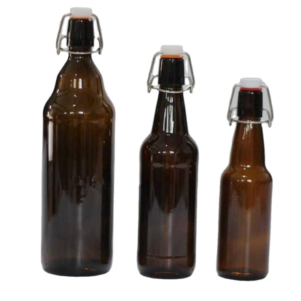 Shanghai Linlang hot selling 330ml beer bottle empty glass beer bottles