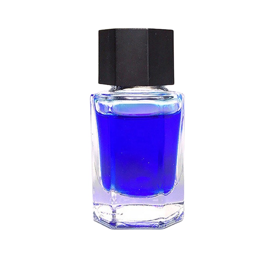 Shanghai linlang customized 18 ml Square Round Shape fountain pen ink glass bottle