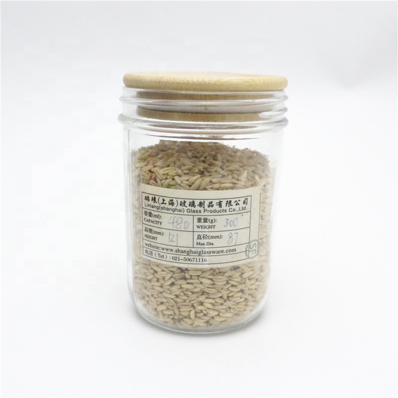 lilnlang shanghai hot sale products food grade sprout mason jars with bamboo lid