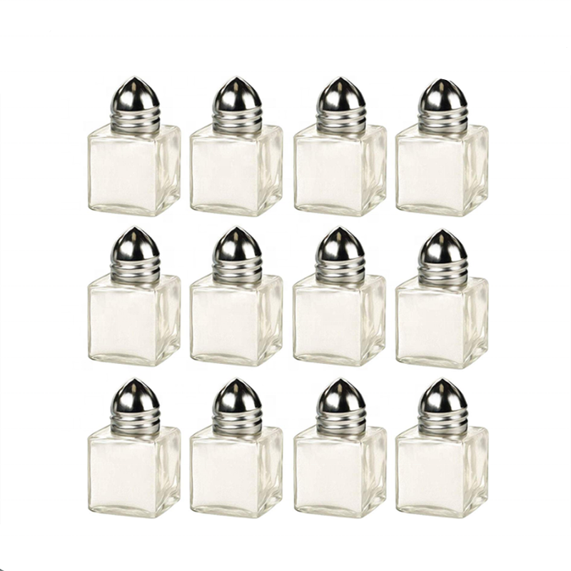 shanghai hot sale customize small glass Salt And Pepper Shaker Spice Jar spice seasoning bottle 15ml