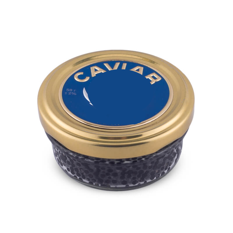 shanghai factory direct sale food grade 83ml wide mouth large 20g 50g 100g caviar glass jar with metal lid