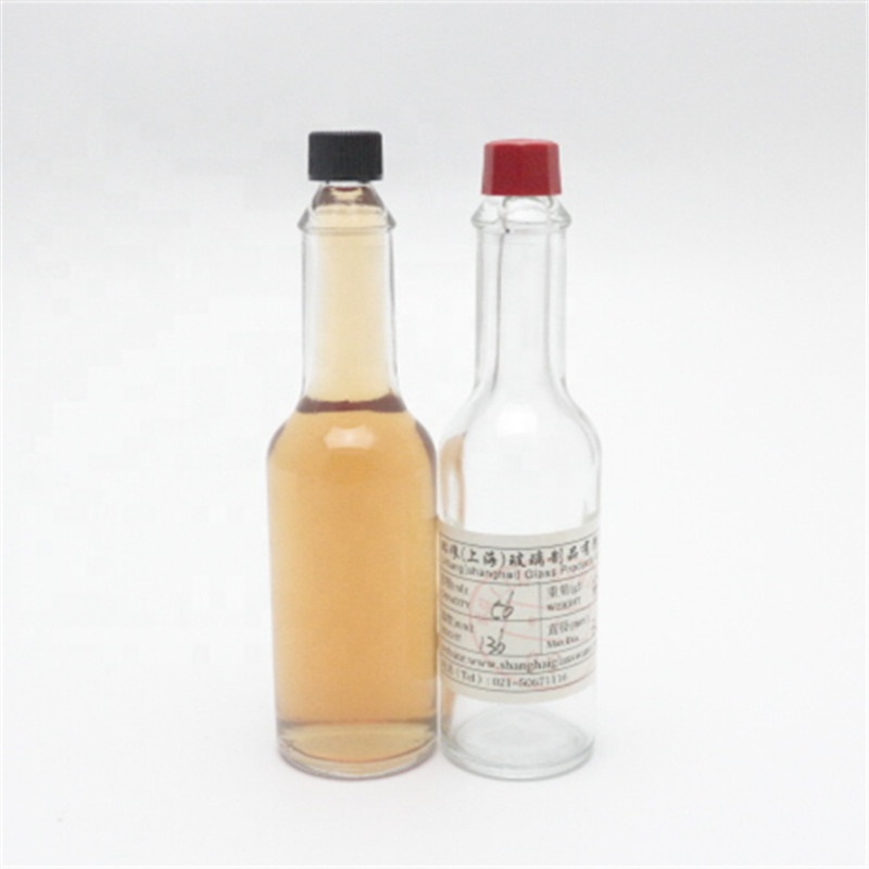 shanghai factory direct 2 oz mini hot chilly sauce glass bottle