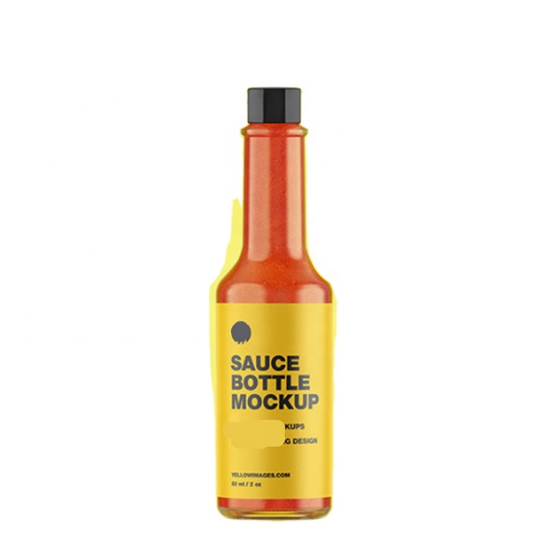 linlang shanghai customised glass bottle glass bottles for sauces glass sauce bottles 60ml