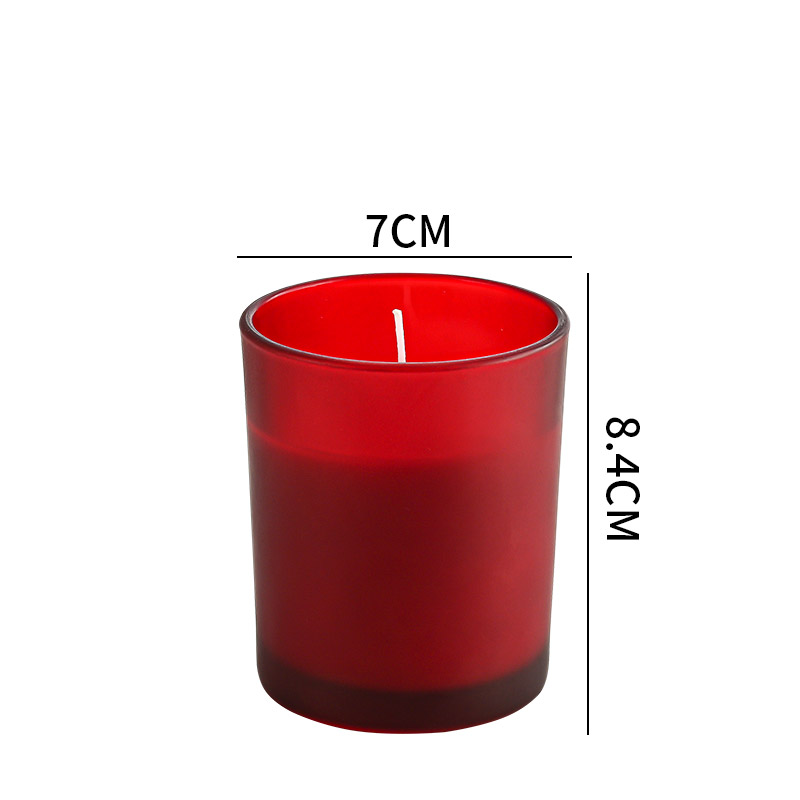Linlang Wholesale New Product Fancy Colorful Diamond Cut Lidded Glass Candle Jar Cut Glass Jar