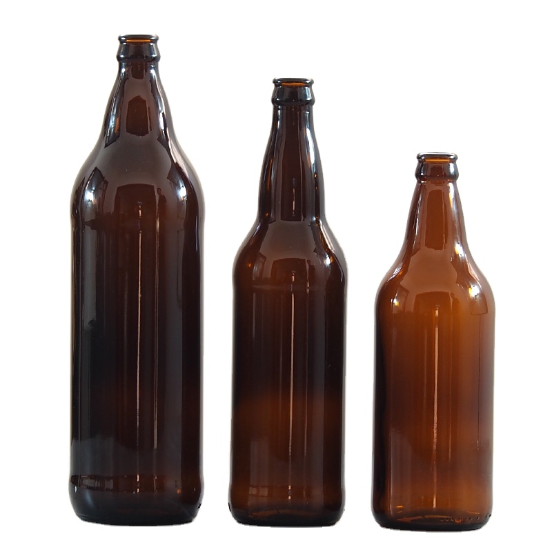 Hot Sale Mexican Beer Bottle 250Ml 330Ml 500Ml 640Ml Glass Beer Bottles With Crown Cap