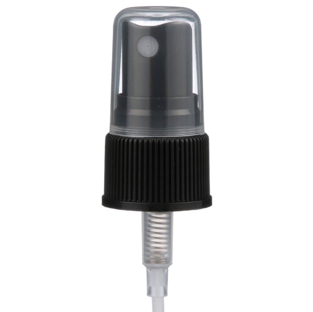 20-410 Black P/P Plastic Ribbed Skirt Fine Mist Sprayer with 5.25" Dip Tube