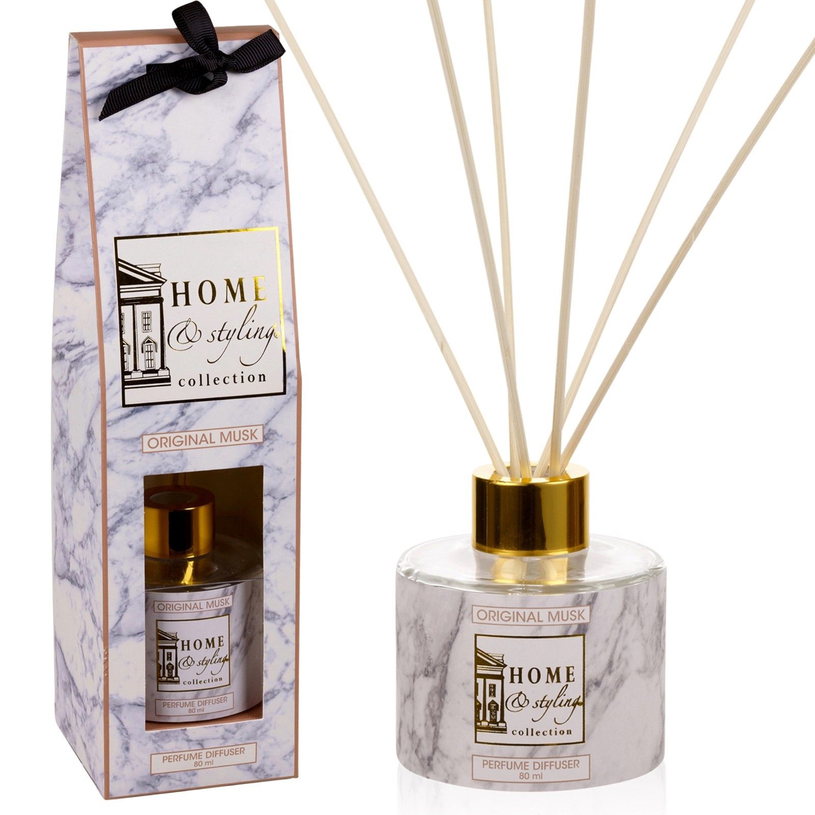 80ML Aromatherapy Essential Oil Set Reed Oil Diffusers With