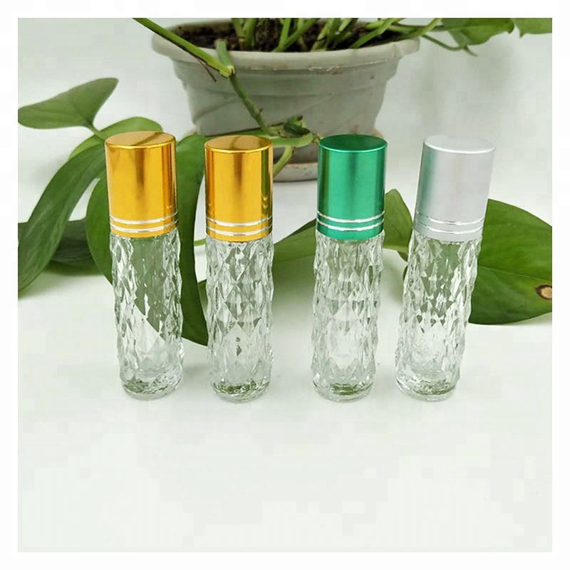 Custom perfumes 3ml 6ml 10ml 8.5ml 5ml Roll on Top Glass Bottle Ball Black Cap 50ml 30ml