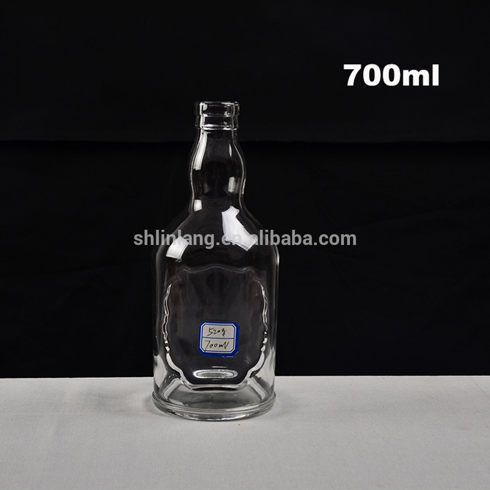 China Factory Best Selling Olive Oil Color Glass Bottle Shanghai Linlang High Quality 700ml Glass Bottles Customise Vokda Spirit Bottle Linlang Manufacturer And Supplier Linlang