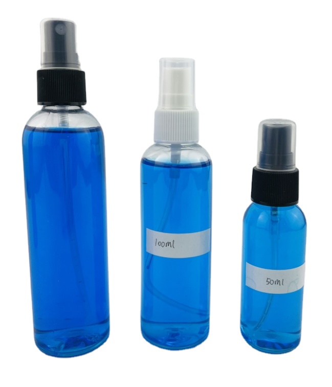 Wholesale 30ml 50ml 120ml Clear Round Plastic Bottle 20/410 fine mist sprayer Boston Plastic Bottle