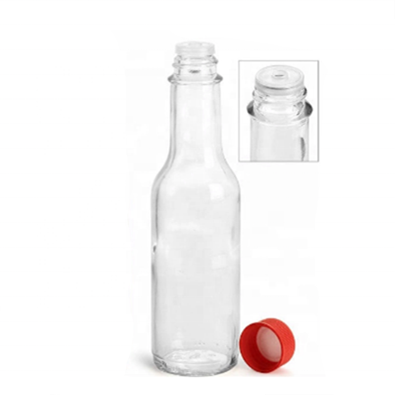 linlang shanghai hot sale food grade premium glass flip cap sauce bottle 260 ml 5 ounce hot sauce bottles mini hot sauce bottles