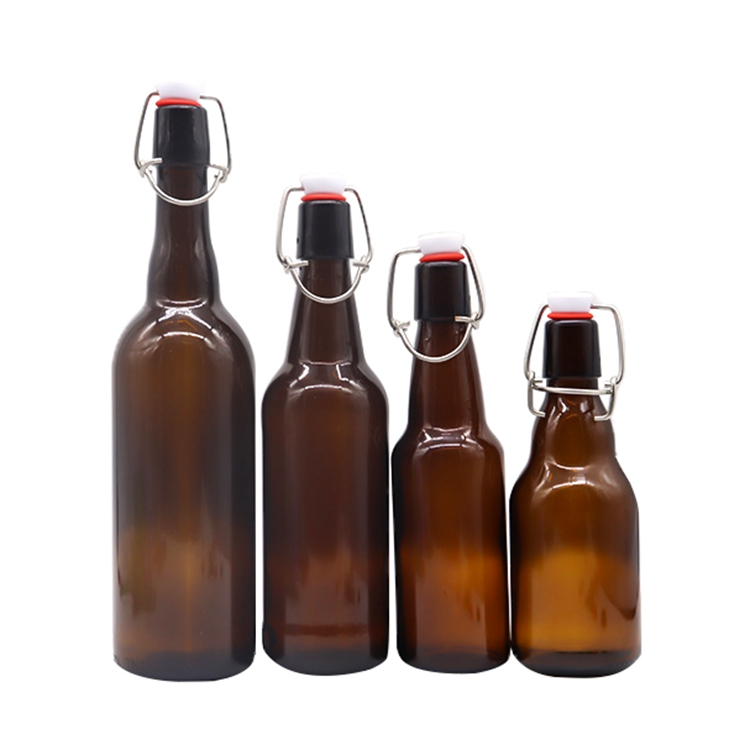 Shanghai Linlang wholesale 250ml 8oz Glass beer bottle with flat top