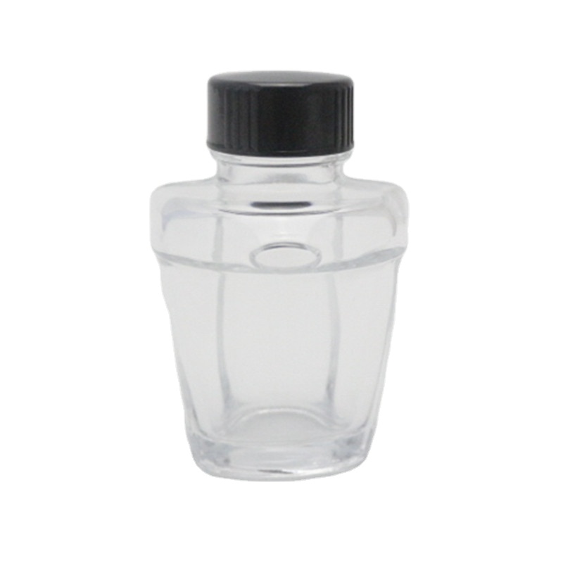linlang factory popular design 26 ml tattoo ink bottle in super white glass