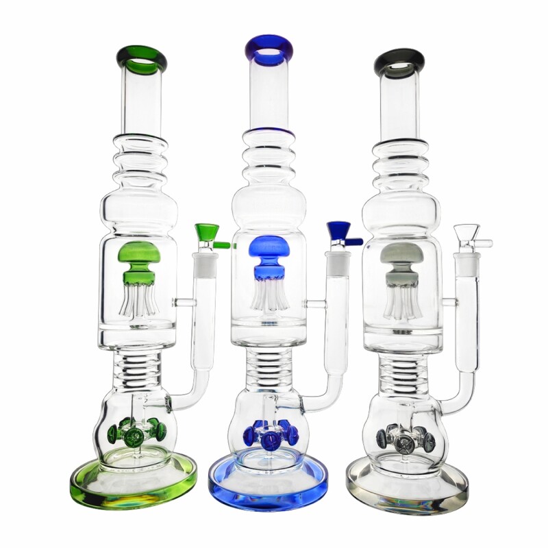Custom19.6 inch gravity large strong glass bong percolator hookah upstem