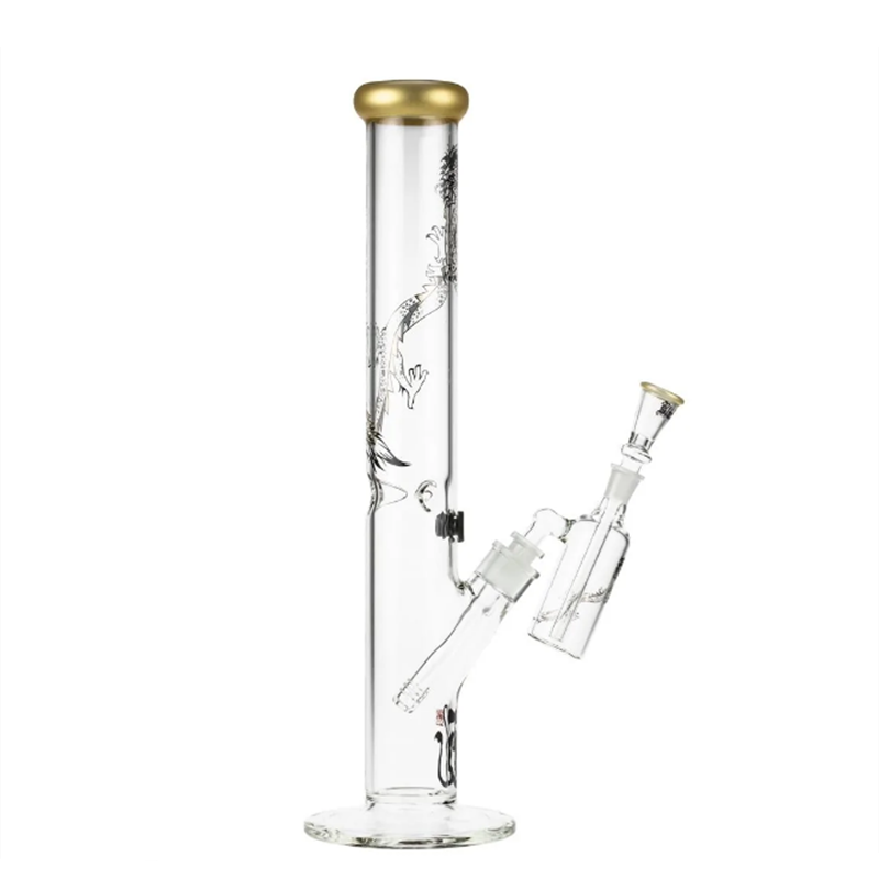 linlang shanghai Golden Dragon Series Glass Ice Bong Set tobacco glass hookah beaker sha bu