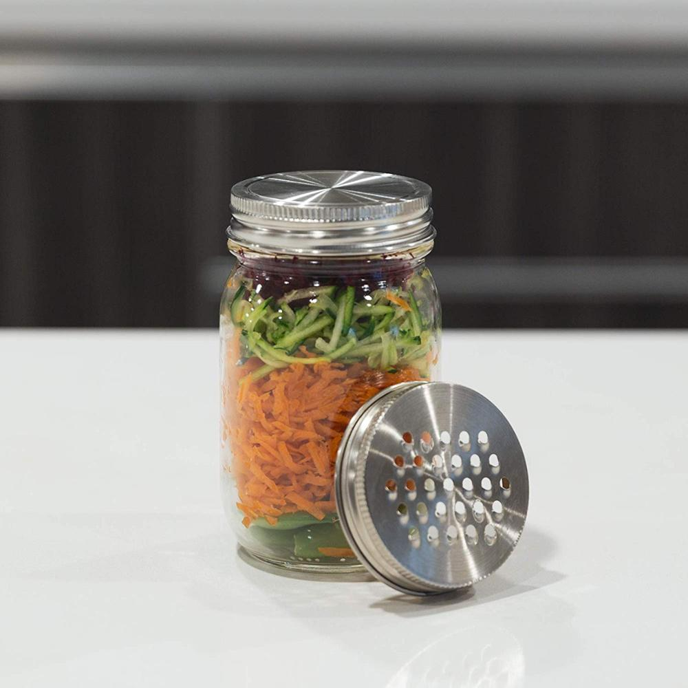 linlang shanghai food grade mason jar with grater lid